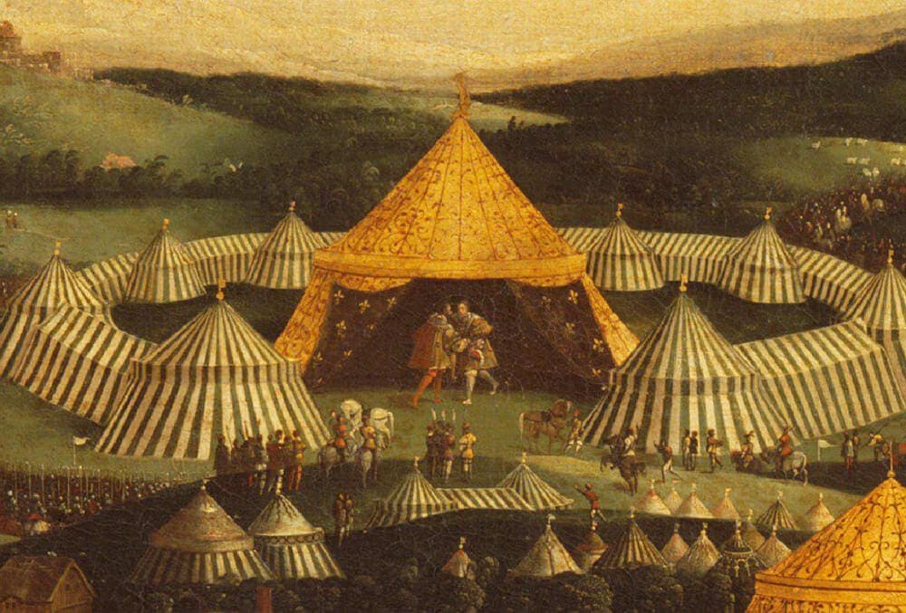 King The Field of the Cloth of Gold Glamping